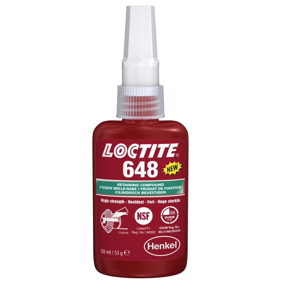 Product afbeelding Loctite bevestigingslijm 648 50 ml