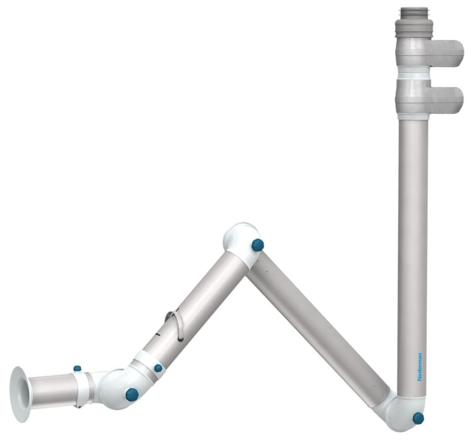 Product afbeelding Nederman afzuigarm FX2 Original 100mm omhoog/plus 1.2m