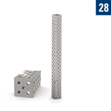 Demmeler afstandsbalk U-vorm L2400 dr