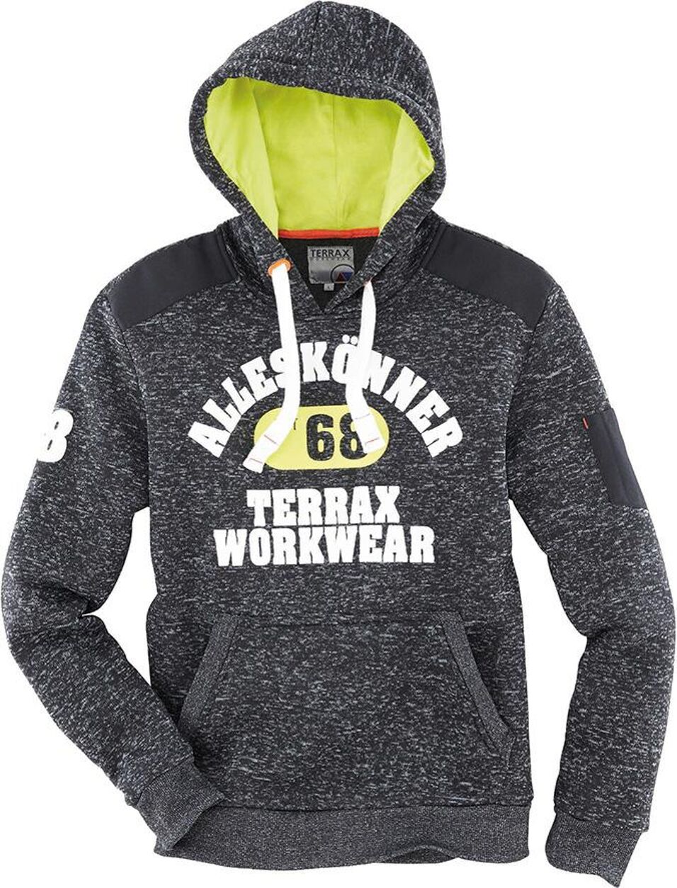 Product afbeelding Terrax fleece hoody 2XL melange/lime