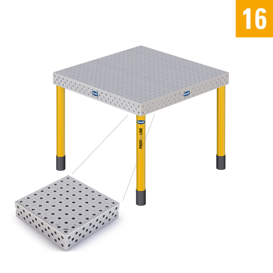 Product afbeelding Demmeler opspantafel PE 1000x1000x850 mm