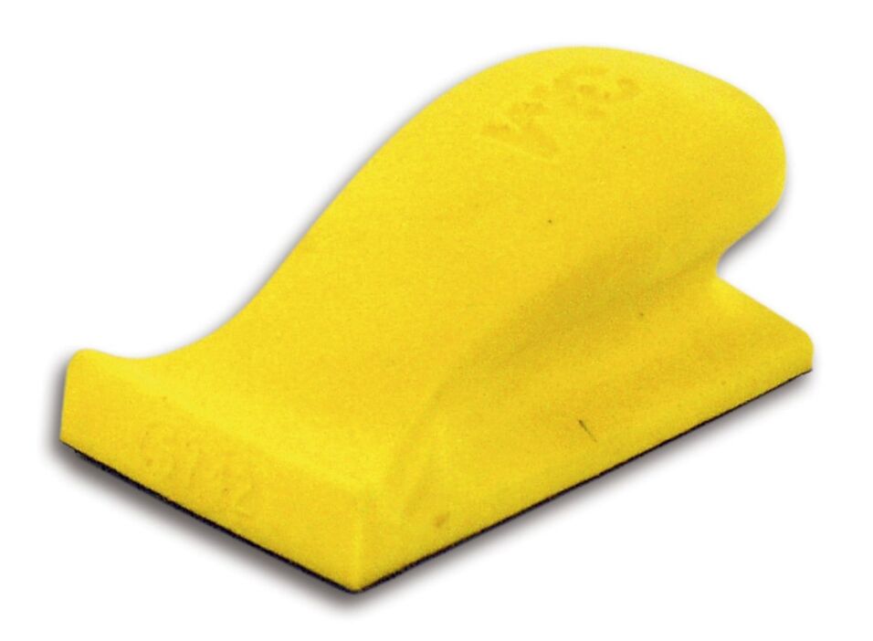 Product afbeelding 3M Hookit Handblok, geel, 70 mm x 125 mm Zacht, 05742