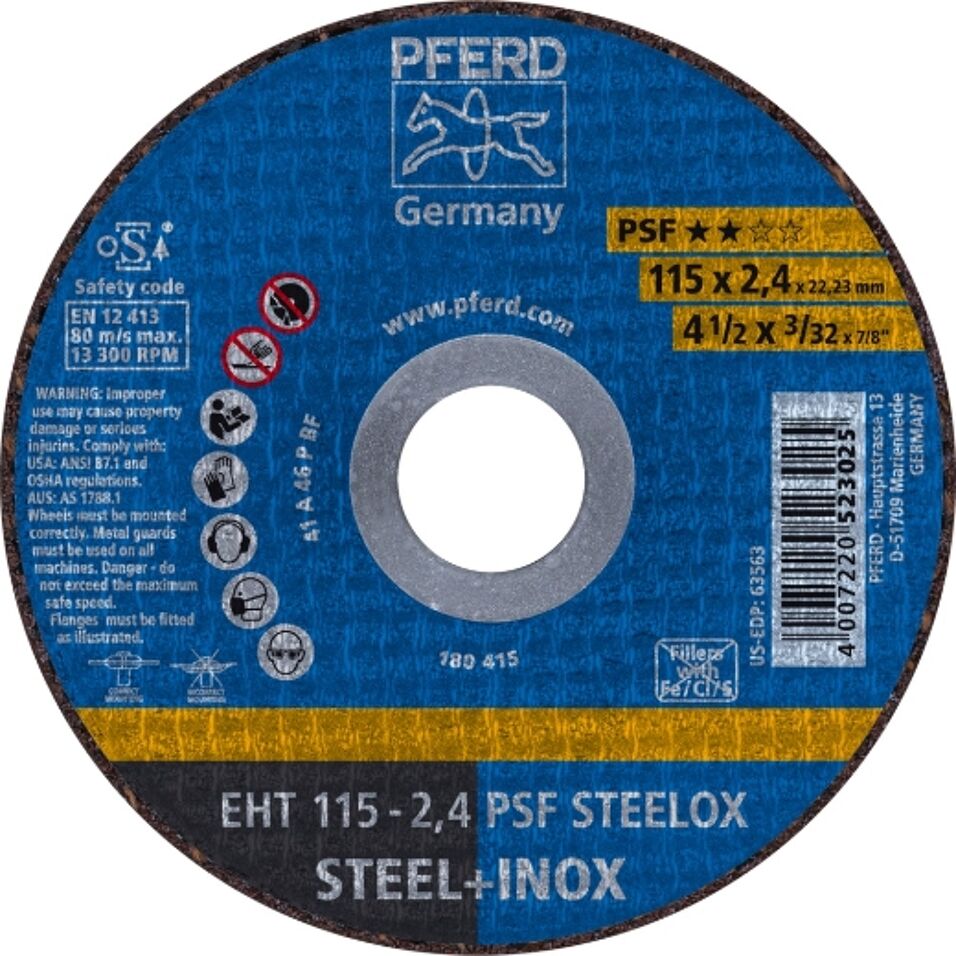 Product afbeelding Pferd doorslijpschijf EHT 115-2,4 PSF STEELOX