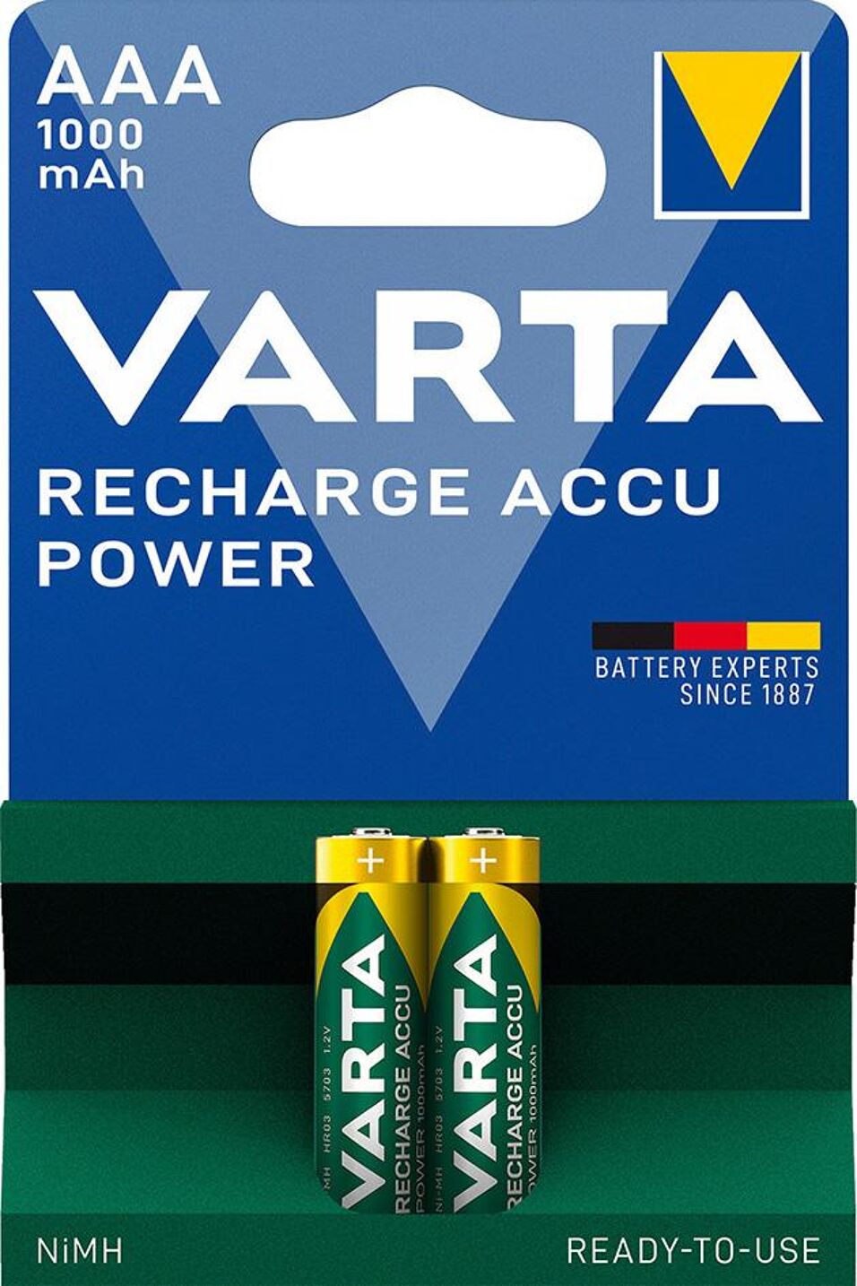Product afbeelding Batterij RECHARGEABLE accu AAA 1000mAh VARTA 