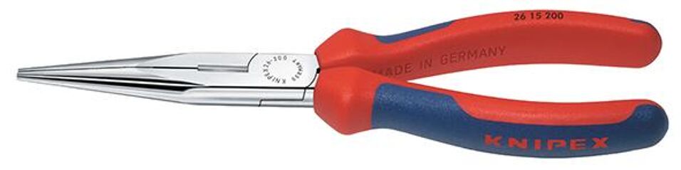 Product afbeelding Knipex Telefoontang recht, met meercomponenten-handgrepen verchroomd 200mm