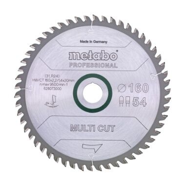 Metabo cirkelzaagblad  5gr. 165x20 Z4 FZ/TZ