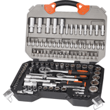 Clark dopsleutelset 1/4" / 1-2"  108-delig in kunststof koffer