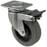 Colson zwenkwiel JSRG met topplaat en rem 125 x 35mm 200kg