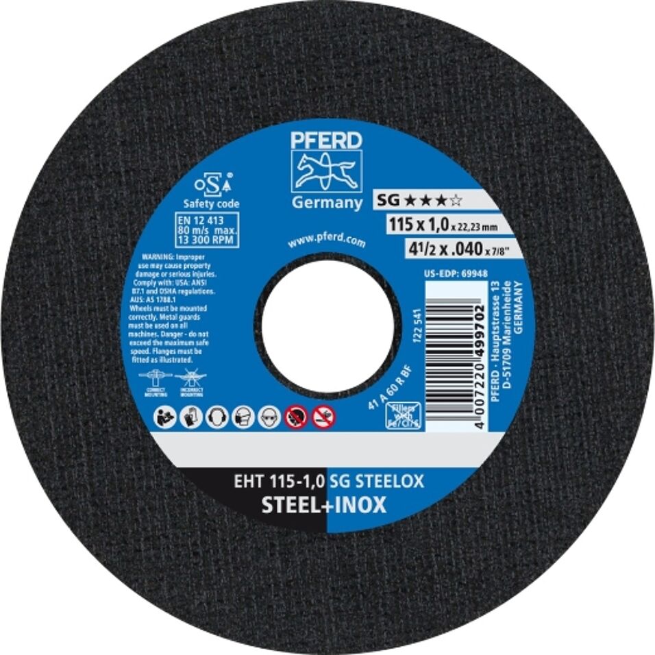 Product afbeelding Pferd doorslijpschijf EHT 115-1,0 SG STEELOX