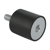 Trillingsdemper B 40x40 mm M8