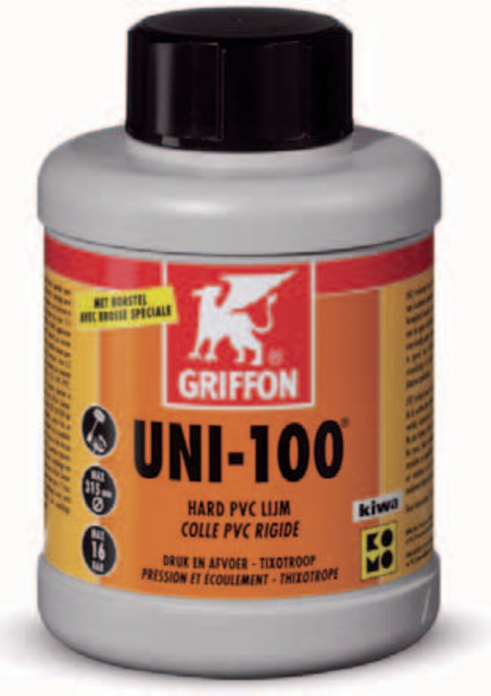 Product afbeelding Griffon pvc-lijm uni-100    250 ml
