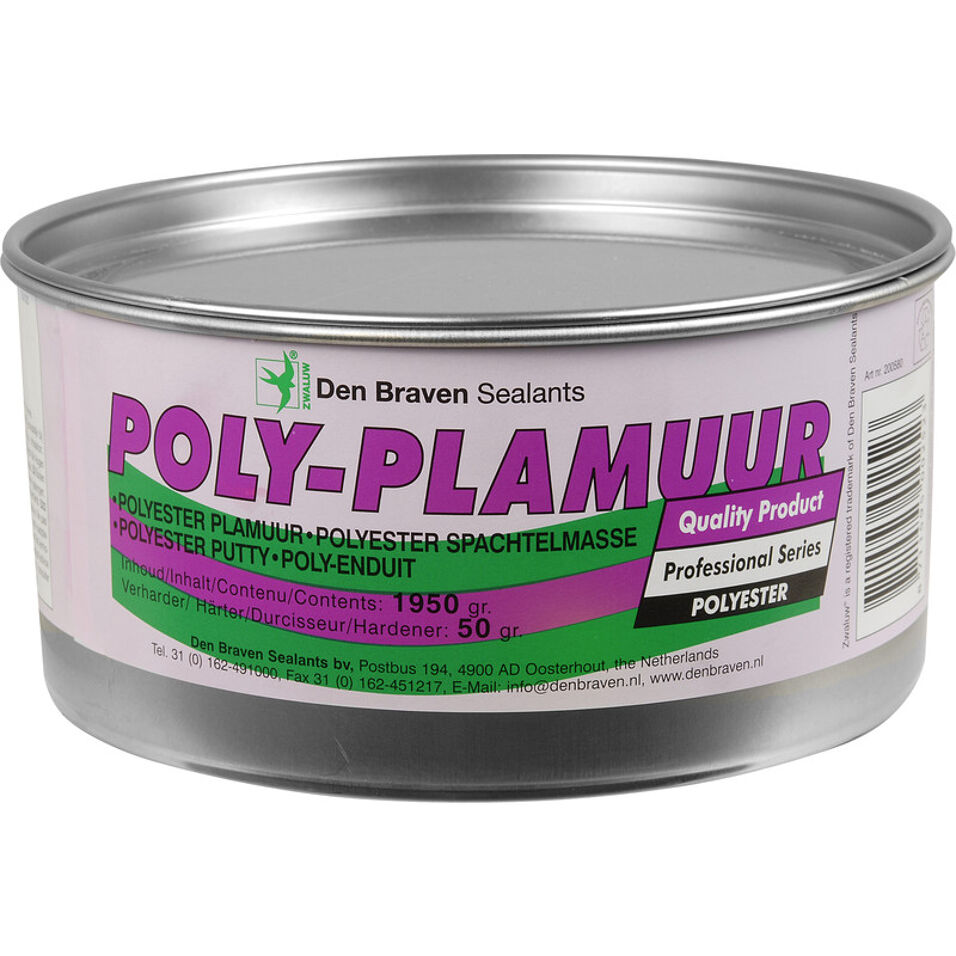 Product afbeelding Zwaluw poly-plamuur blik           200gr