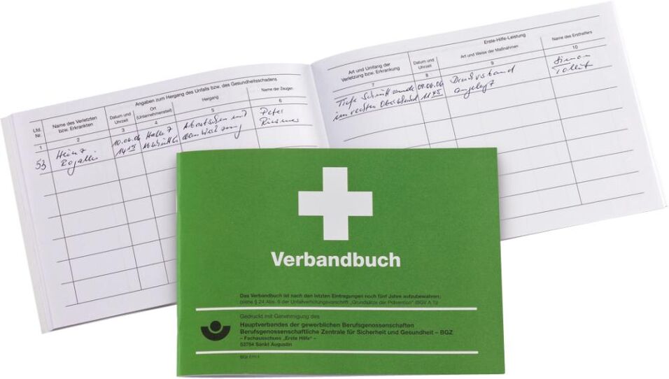Product afbeelding Holthaus Medical Verbandboek groen DIN A5