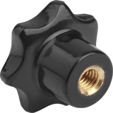 Sterknop met binnendraad, DIN 6336 vorm K M5 Diameter 25 mm