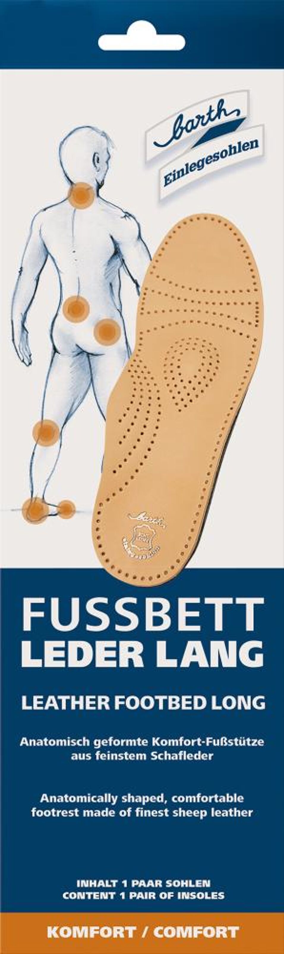 Product afbeelding Barth lederen inlegzool Comfort maat 38