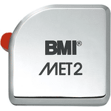BMI rolmaat MET, verchroomd 13mmx2m