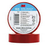 3M Temflex Vinyl isolatietape 165, Rood, 19 mm x 20 m