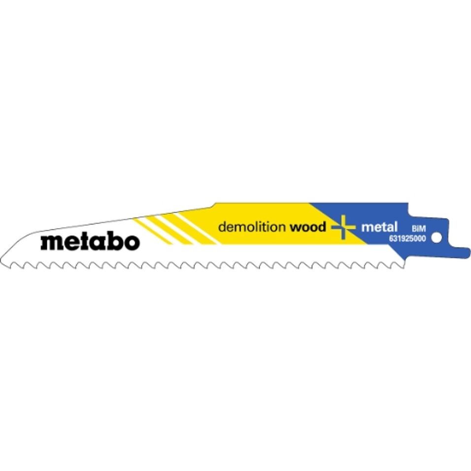 Product afbeelding Metabo reciprozaagblad BiM 150x1,6mm/4,3