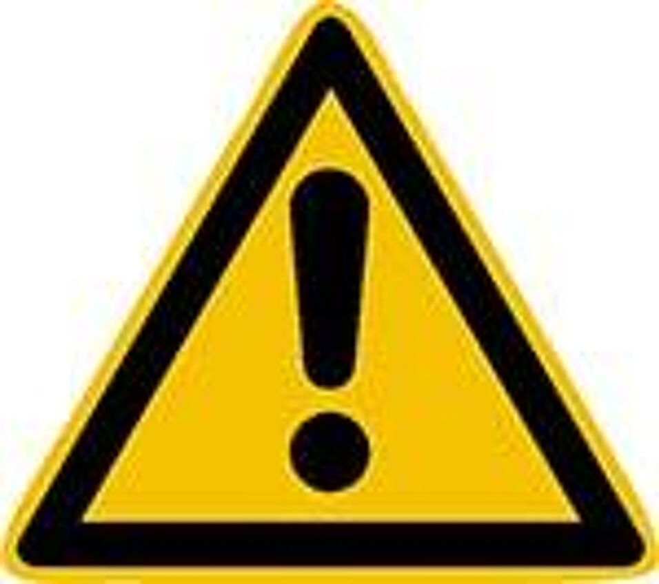 Product afbeelding Sticker gevaarlijke plek           100mm