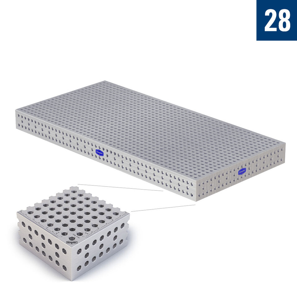 Product afbeelding Demmeler opspantafel PP 2400x1200x200 mm