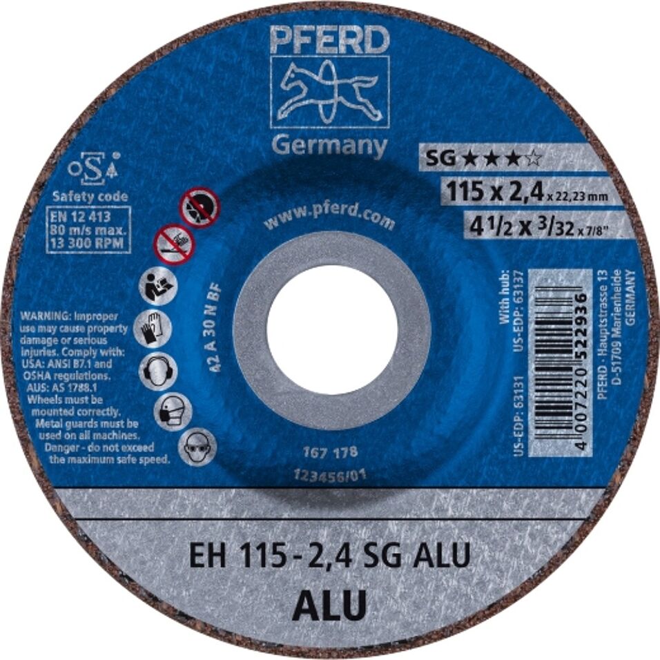 Product afbeelding Pferd doorslijpschijf EH 115-2,4 SG ALU