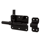 Hangslotgrendel zwart         100 x 80mm