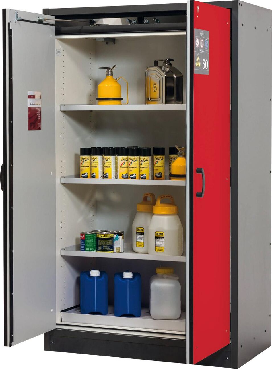 Product afbeelding Kast Q-Cl-30 1164x1947 2 deuren     rood