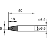 Ersa Reserve soldeerpunt SB plat 5,0mm