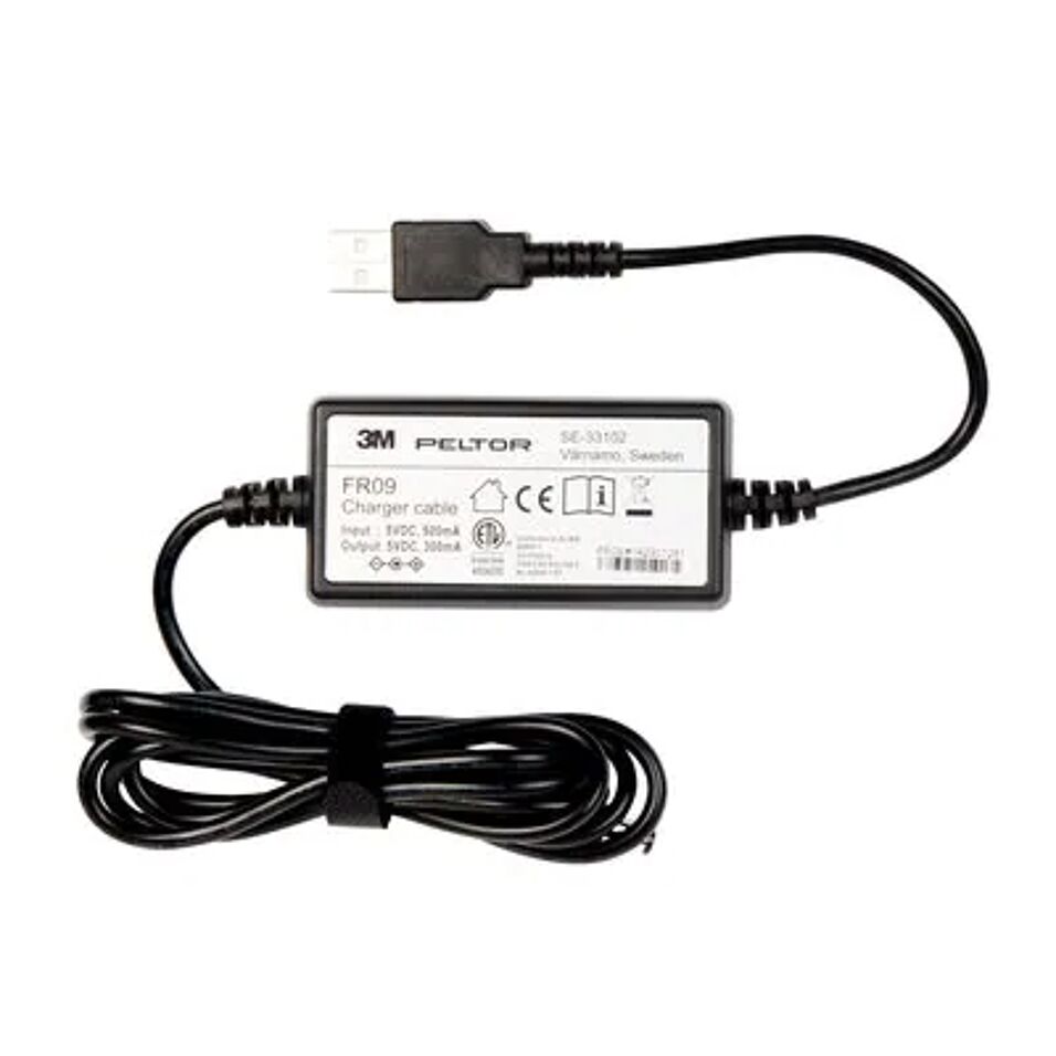 Product afbeelding 3M Peltor USB-laadkabel, FR09 voor Lite-Com BRS-headsetbatterij ACK053