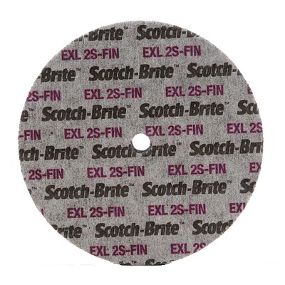 Product afbeelding 3M Scotch-Brite EXL Unitised Wiel XL-UW, 203 mm x 25,4 mm x 50,8 mm, 2S FIN