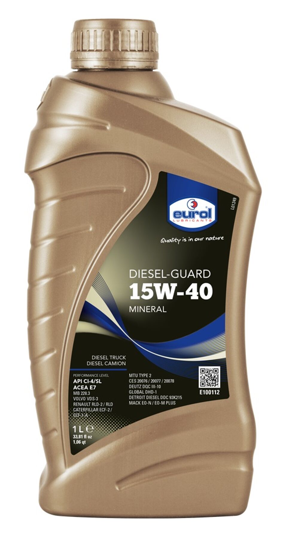 Product afbeelding Eurol motorolie Diesel-Guard 15W-40 1 L