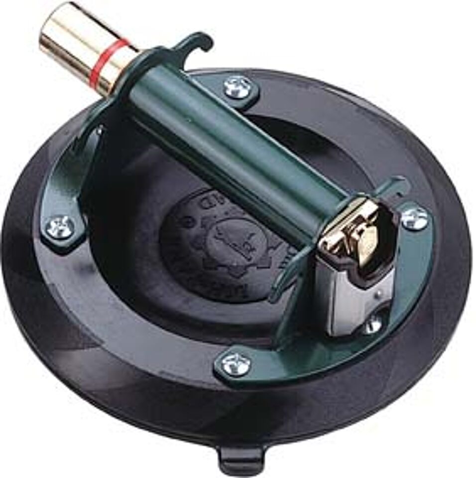 Product afbeelding Platendrager met handpomp aluminium 2-kops 200 mm 60 kg