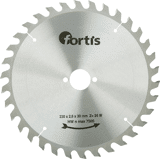 Fortis cirkelzaagblad 230x2.6x30 34t (w)
