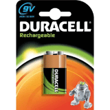 Duracell batterij oplaadbaar blok/HR22 9,0 V a 1 stuks