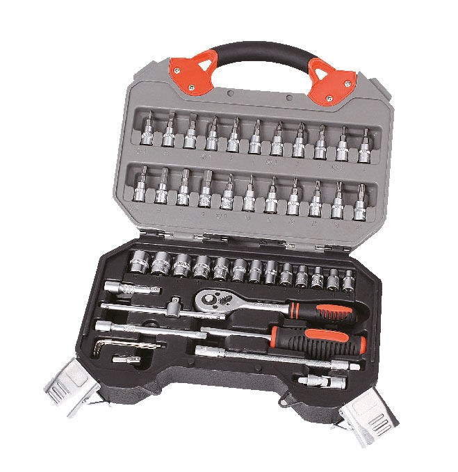 Clark dopsleutelset 1/4" 47-delig in kunststof koffer