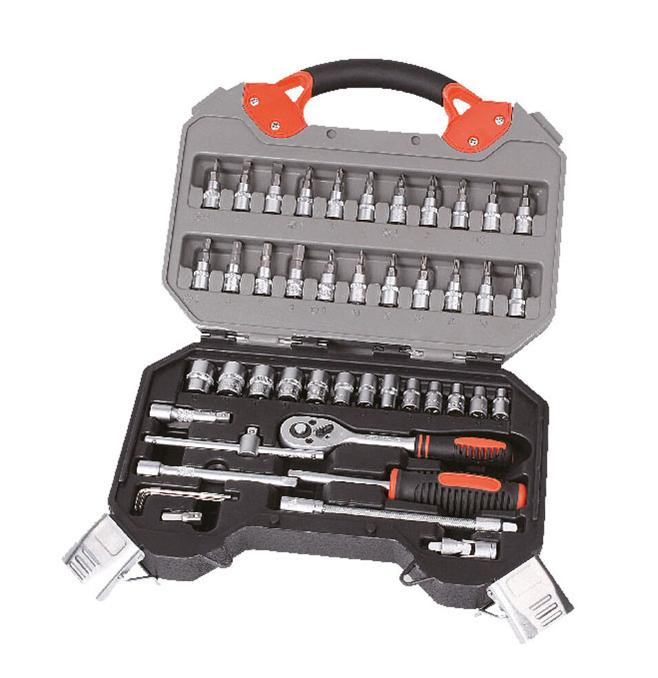 Product afbeelding Clark dopsleutelset 1/4" 47-delig in kunststof koffer