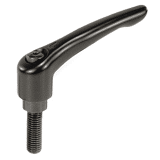 Klemhefboom met buitendraad DIN EN 12844 grootte 4 - M10x30 mm