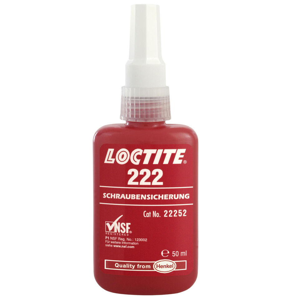 Product afbeelding Loctite schroefdraadborging 222 250 ml