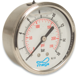 Manometer 63 0-10 glycerine 1/4 aa