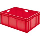 Stapelbare transportbak 800x600x320 mm rood
