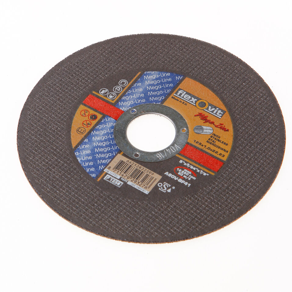 Product afbeelding Flexovit doorslijpschijf vlak Mega-Line inox A60V 125x1,0x22,2 mm