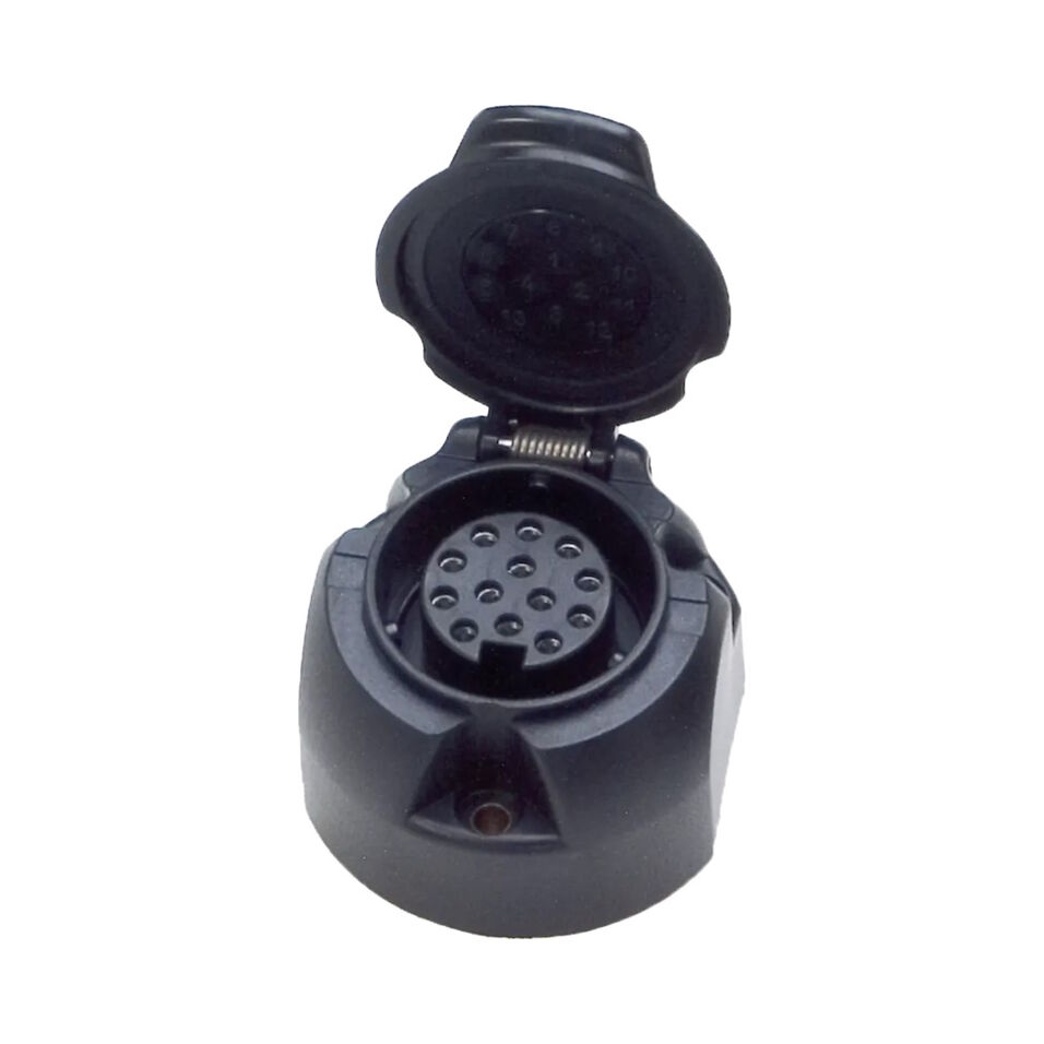 Product afbeelding Stekkerdoos PVC 12v 13-polig met klep