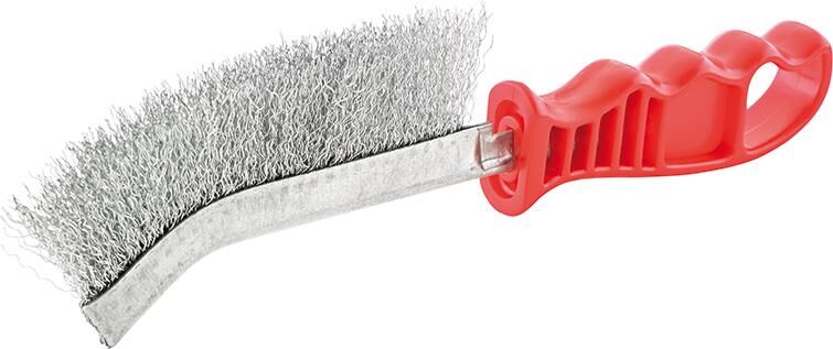 Format Universele handstaalborstel Staaldraad gegolfd  260mm