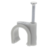 Q-Link kabelclip grijs rond 12mm a 20 st.
