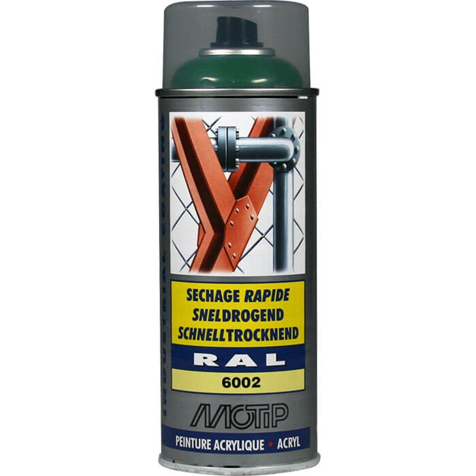 Product afbeelding MoTip Industrial Lak RAL 6002 Hoogglans Bladgroen 400 ml