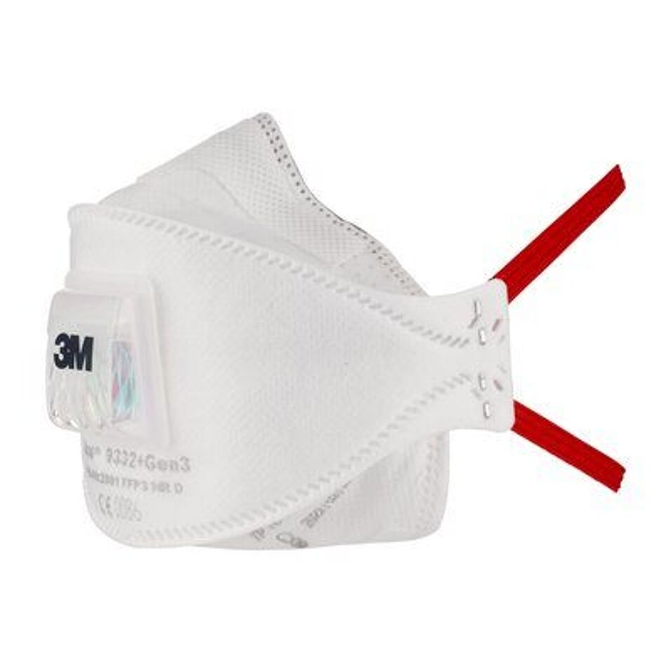 Product afbeelding 3M Aura Stofmasker, FFP3, met ventiel, 9332+Gen3