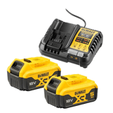 DEWALT accu voordeelset 2x 5.0Ah + lader